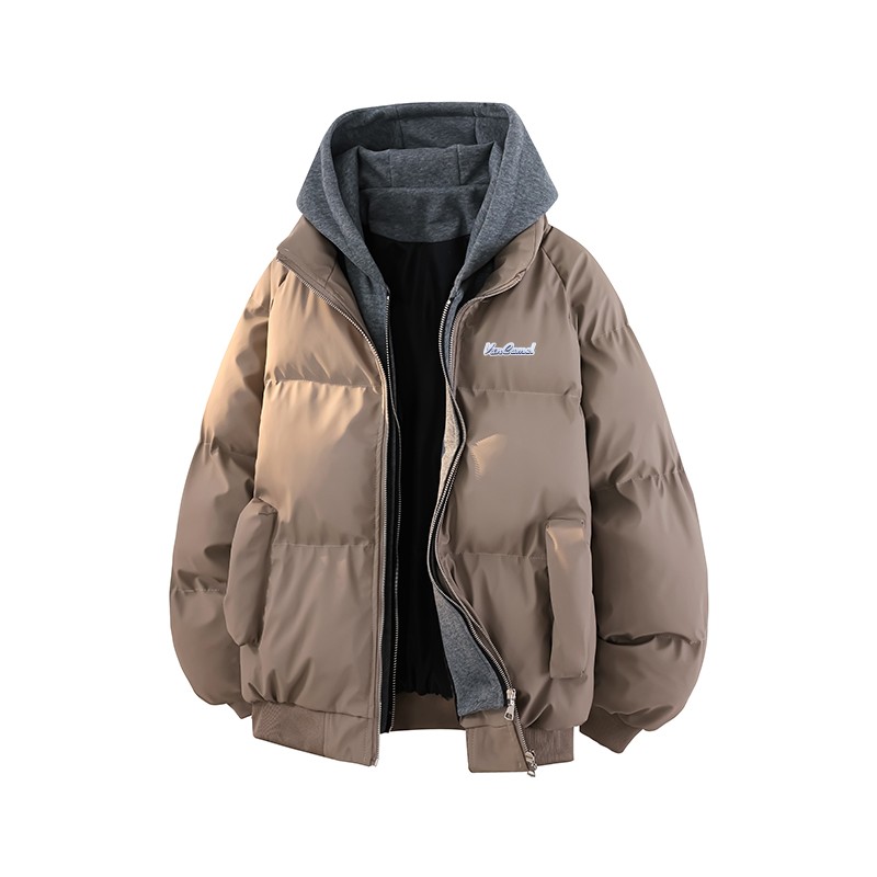 

Пуховик Unisex Hooded Moderate Mock Two Piece VanCamel, серый