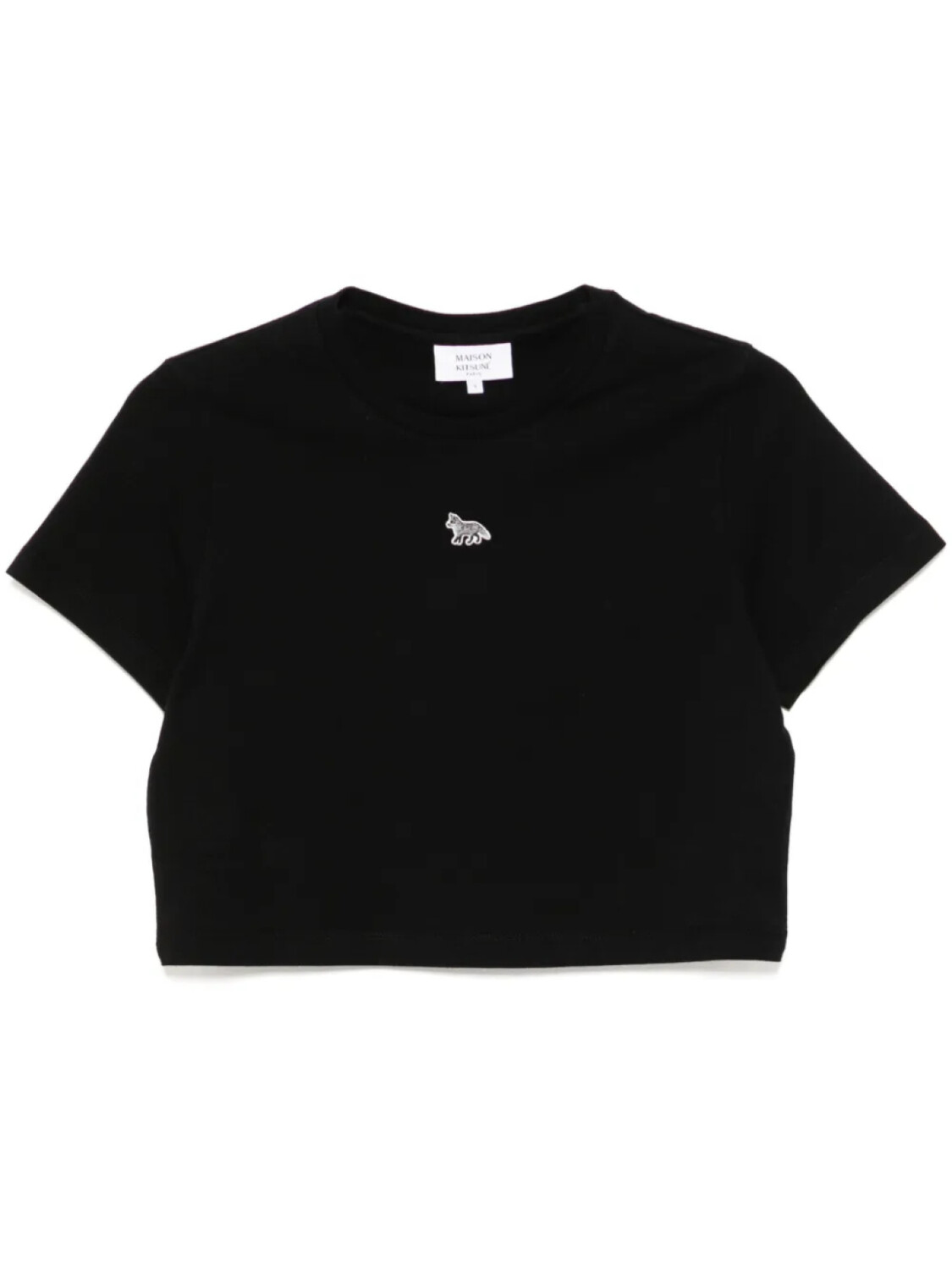 

Maison Kitsuné футболка с нашивкой Baby Fox, черный