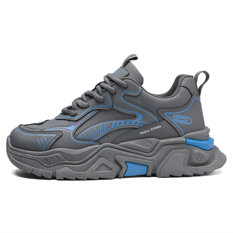 

Мужские массивные кроссовки Low-Top GONG NIU JU REN, серый