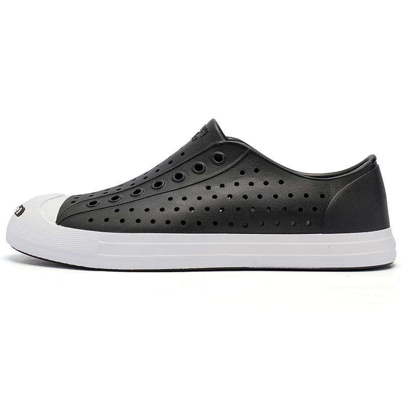 

CRAZY ATIV Классические клоги унисекс черно-белые с открытым мысом и улыбкой, цвет Black White, Open-Ended Smile