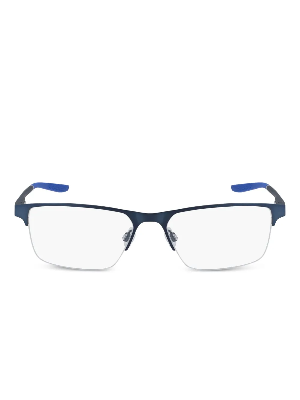 

Очки в прямоугольной полуободковой оправе Nike, синий