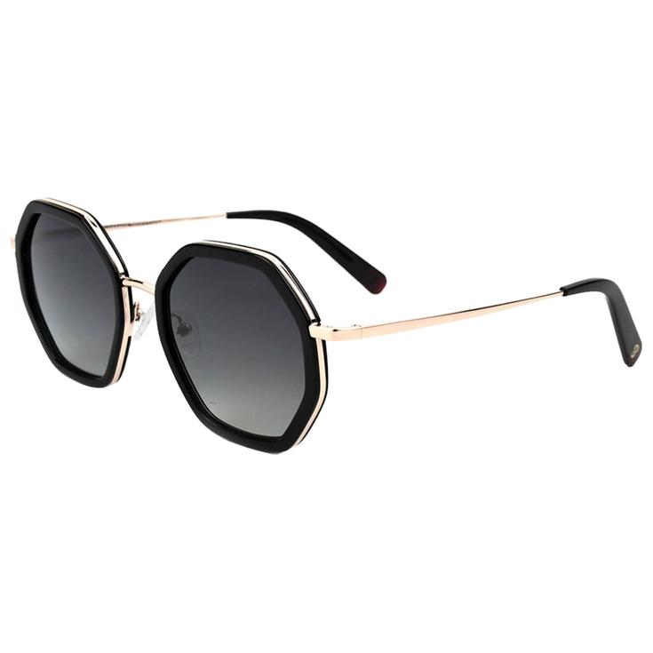 

Солнцезащитные очки Angela блестящие золотые черные градиентные серые поляризованные Binocle Eyewear