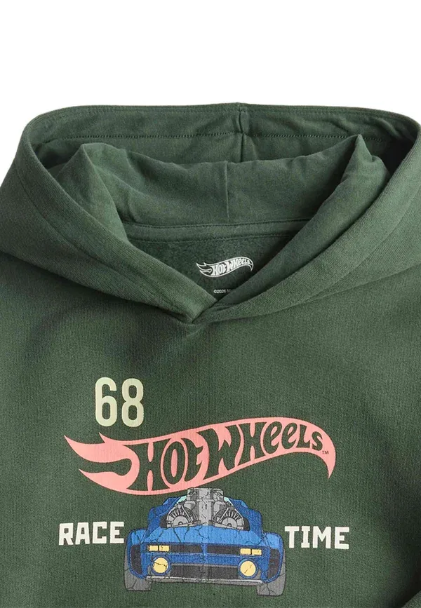Толстовка Hot Wheels, Marks & Spencer, зеленая — фото 3