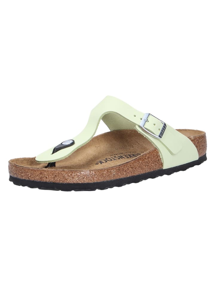 

Шлепанцы Birkenstock Tieffußbett Pantolette GIZEH, зеленый