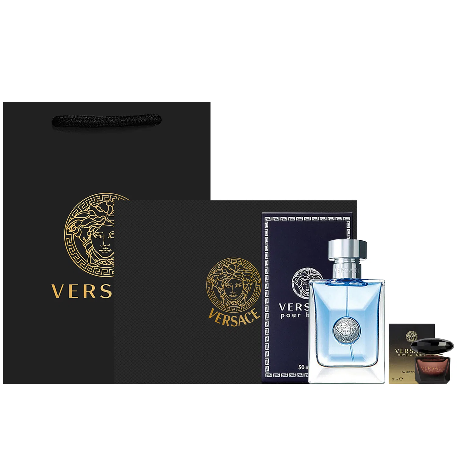 Набор парфюмерии Versace Black Box Shopping Bag + Homonymous 50ml + Starry Night Crystal 5ml