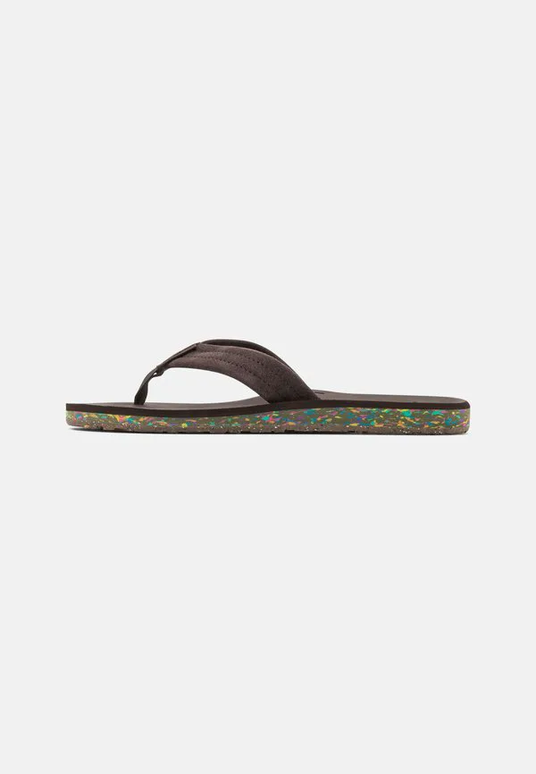 Сандалии carver с т-образным ремешком Quiksilver, Brown