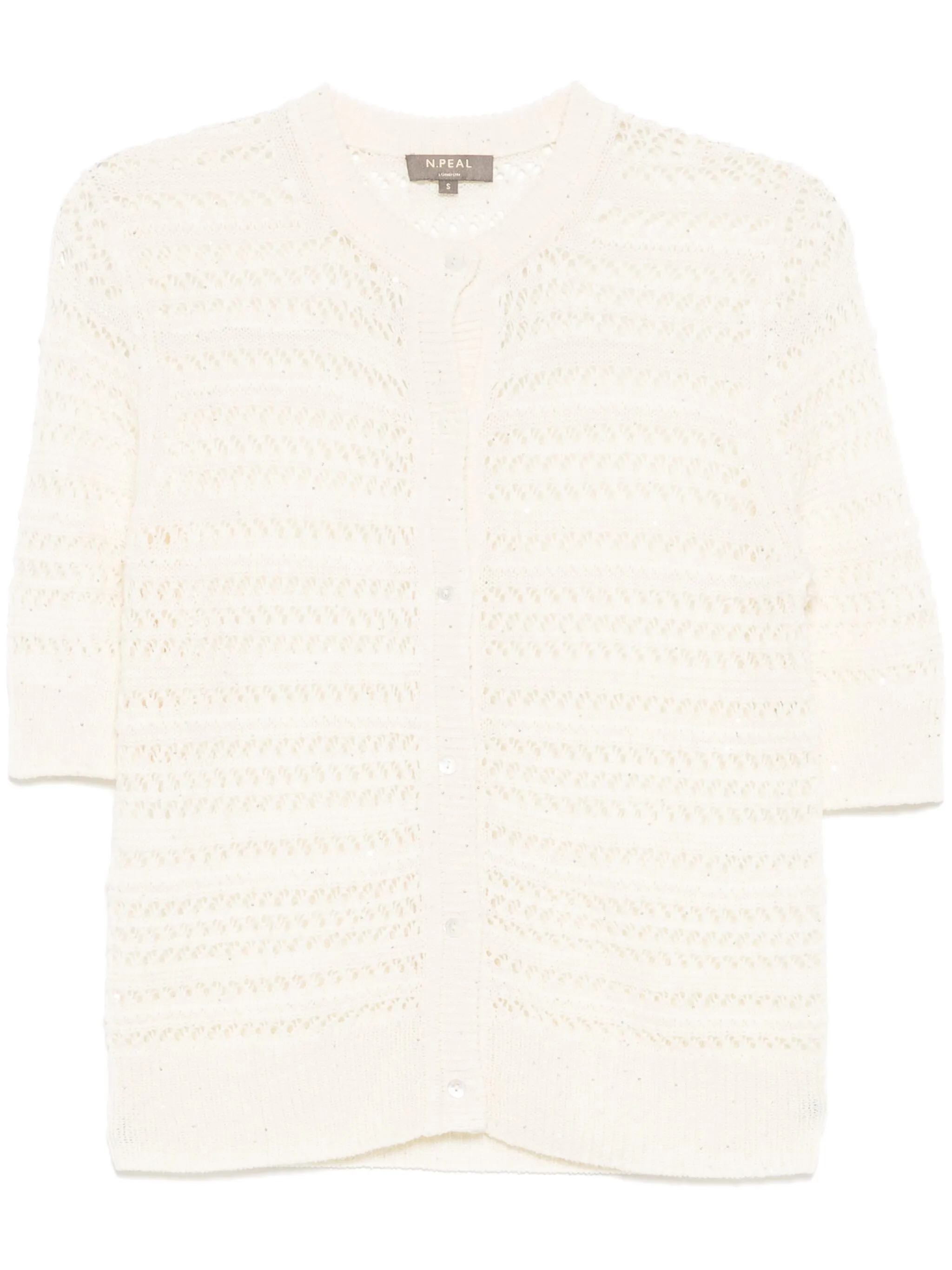 

Кардиган рыхлой вязки N.Peal, нейтральный