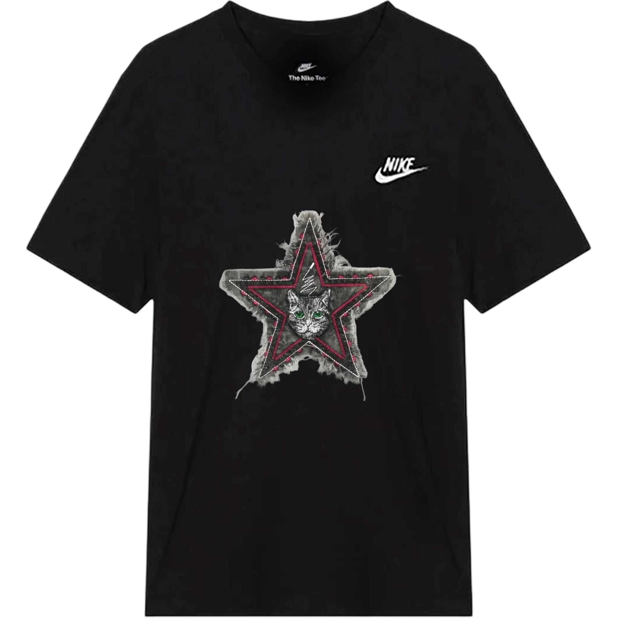 

Летняя футболка с коротким рукавом Unisex Nike, черный