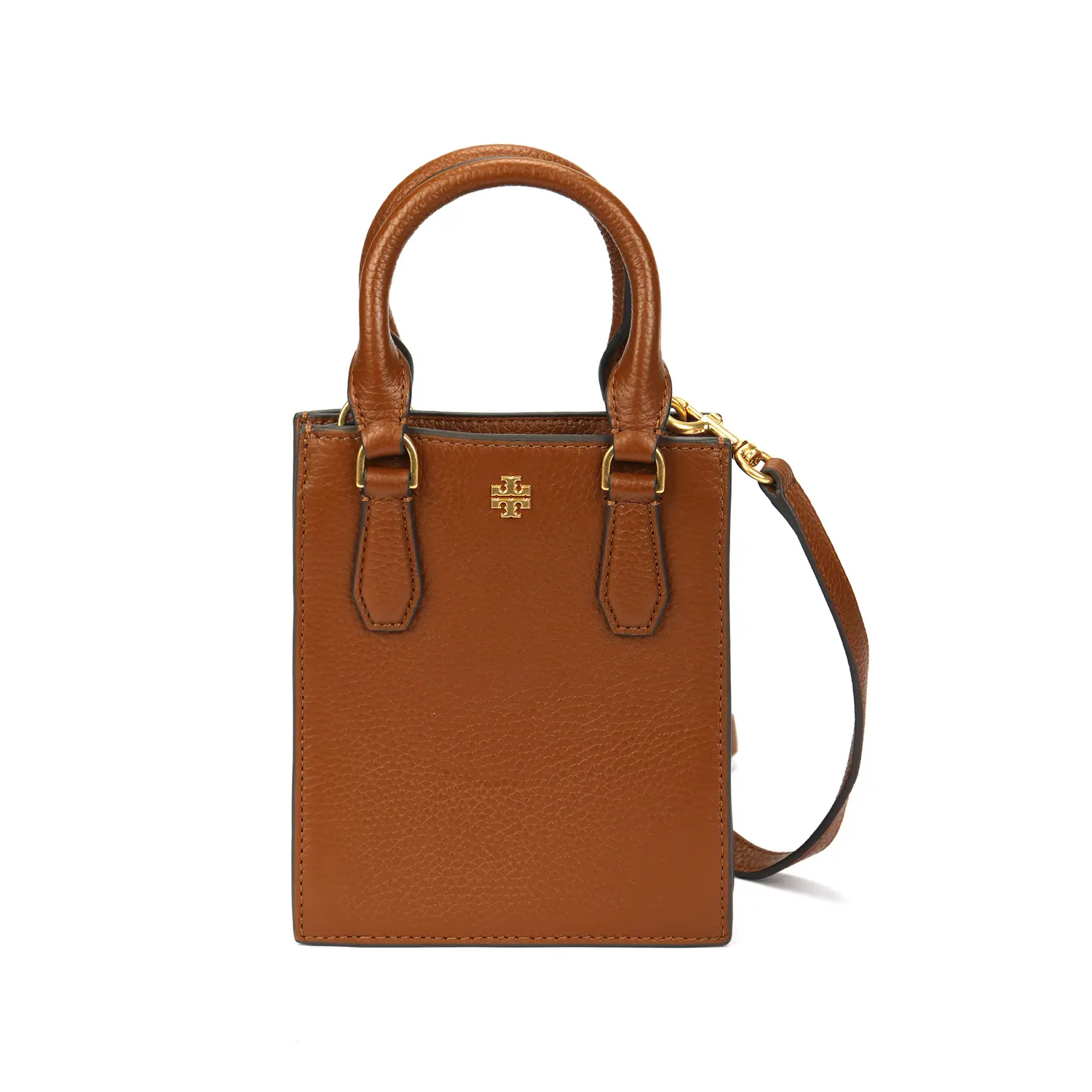 

TORY BURCH Кожаная сумка Блейк через плечо кроссбоди мини женская коричневая