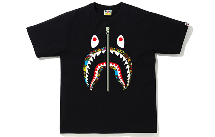 

Футболка Shark Series для мужчин A Bathing Ape, черный