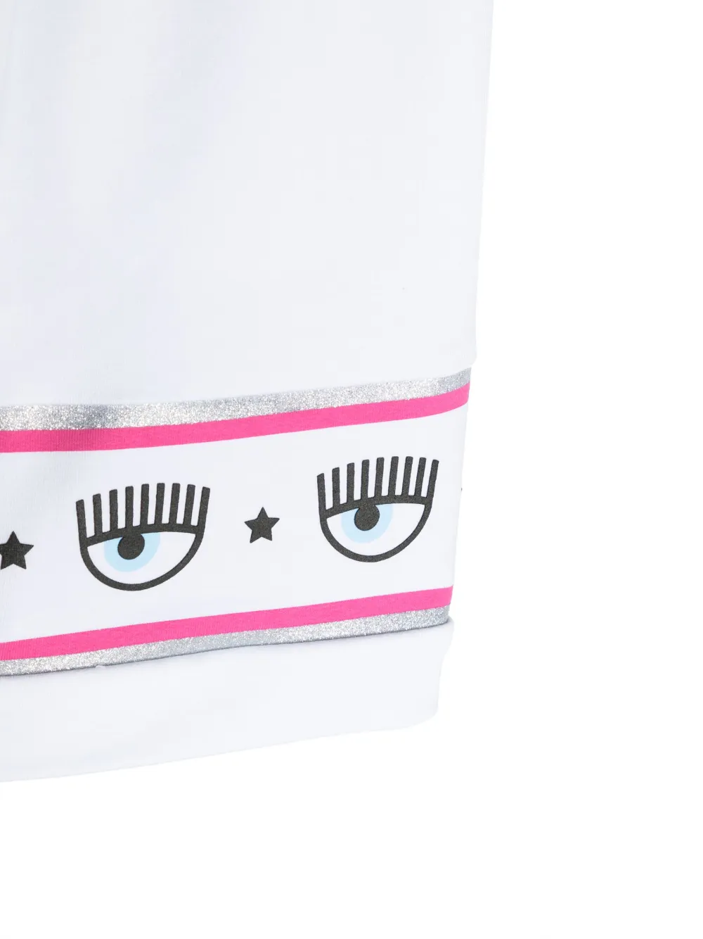 Спортивные шорты с логотипом Chiara Ferragni Kids, белый — фото 3