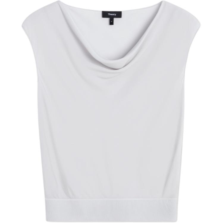 

THEORY Женская рубашка серебристо-белая