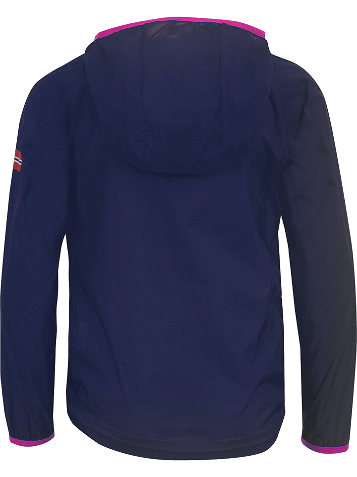 Функциональная куртка Trollkids Windbreaker Fjell, темно синий — фото 2