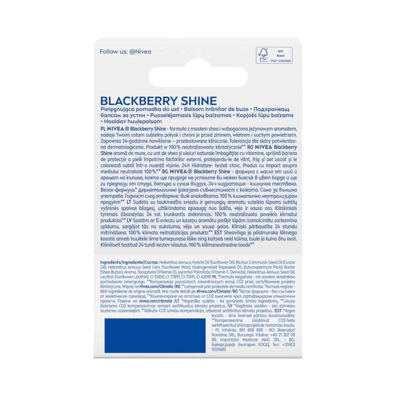 Питательный бальзам для губ «Blackberry Shine» от NIVEA Nivea — фото 4