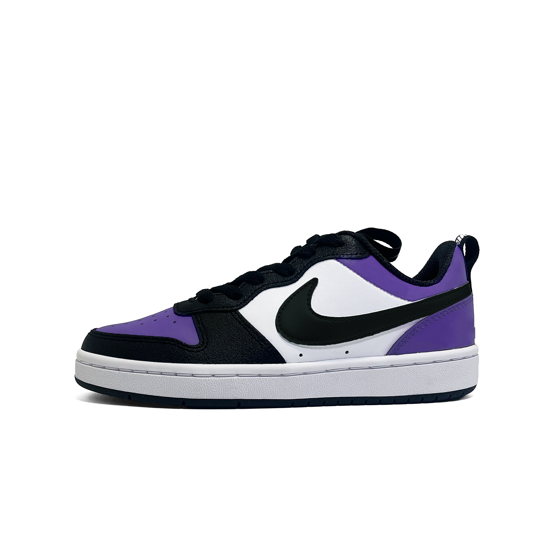 

Nike Кроссовки Court Borough 2 Purple Radiance с противоскользящим покрытием, износостойкие, низкие, для детей и подростков