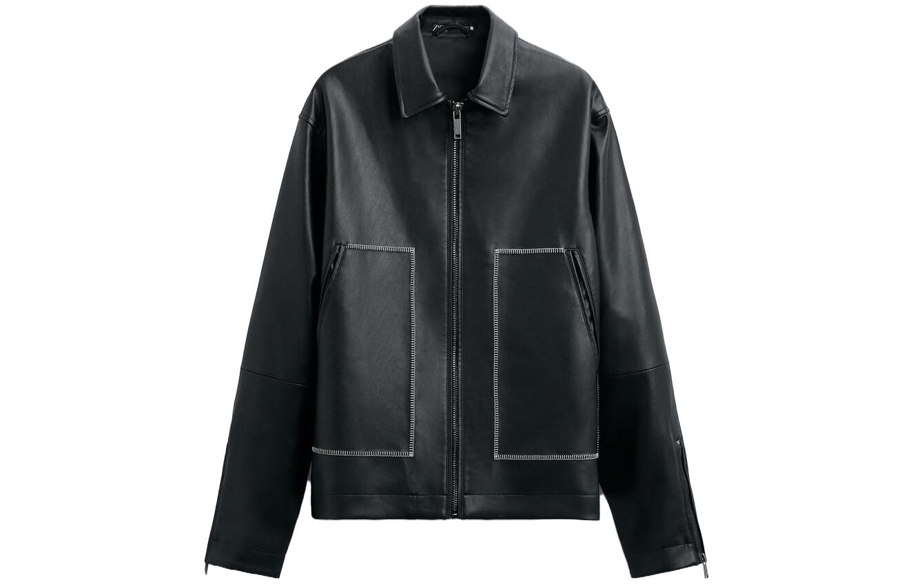 

Куртка мужская черная Zara, черный