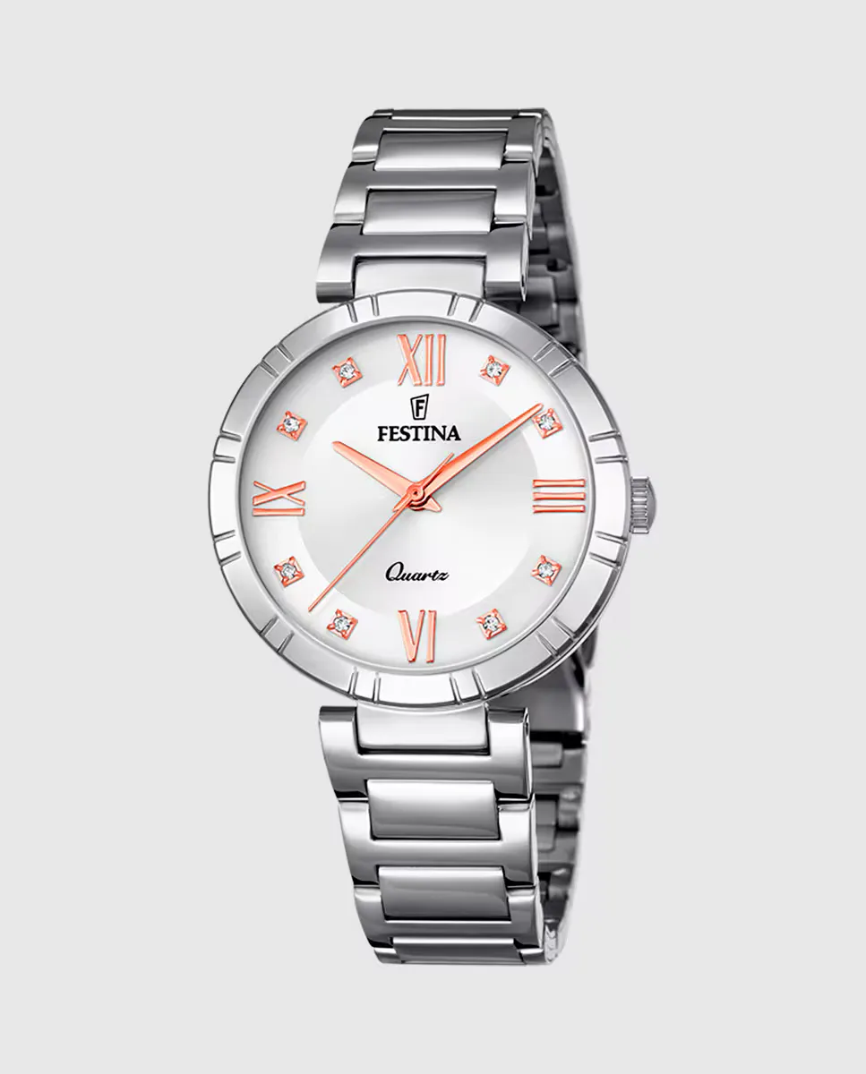 

F16936/B Женские часы Mademoiselle из серебристой стали Festina, серебряный