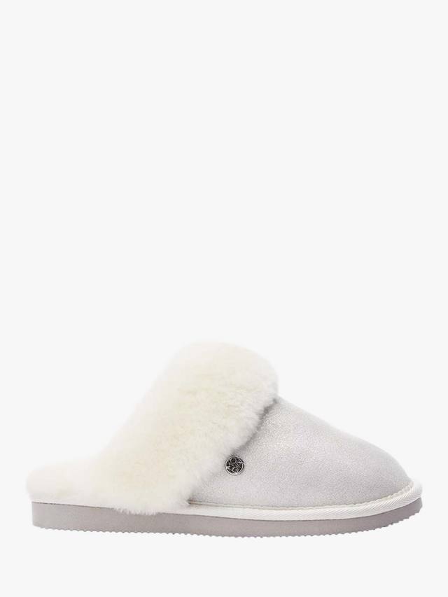 Тапочки-мюли Nightfall из овчины Moda in Pelle, White