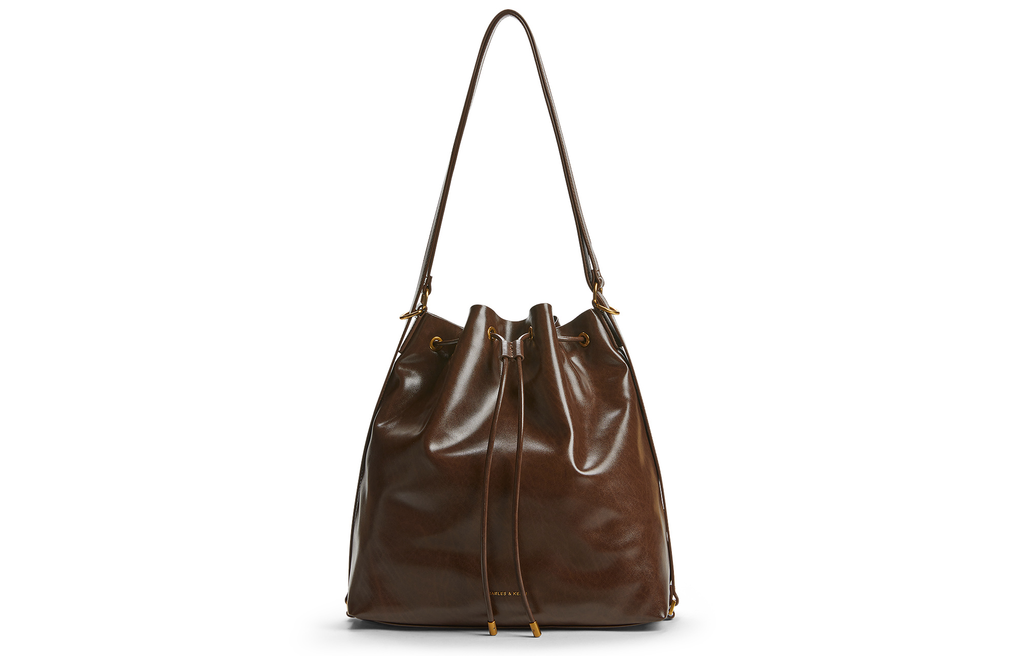 

Сумка через плечо CHARLES&KEITH, Темно-коричневая