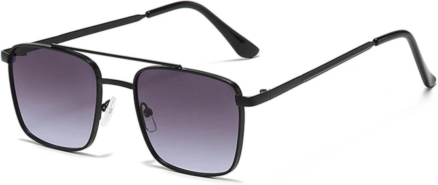 

Ретро металлические солнцезащитные очки для женщин, модные, с прозрачными градиентными линзами, защита от УФ-излучения UV400, солнцезащитные очки для мужчин ZHZJQE, Black Gray Gradient