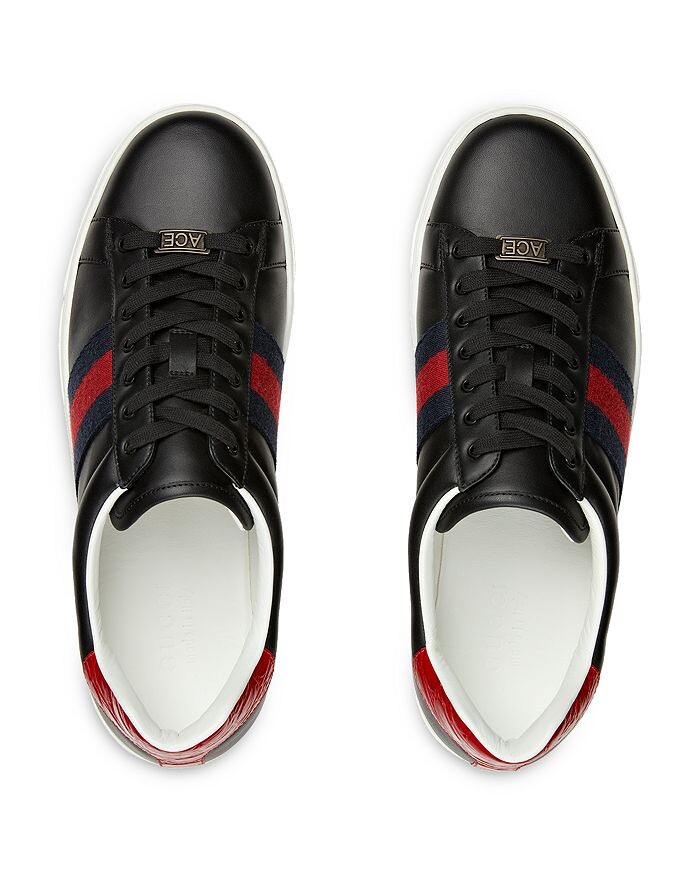 Gucci Мужские кожаные кроссовки Gucci Ace, мультиколор — фото 4