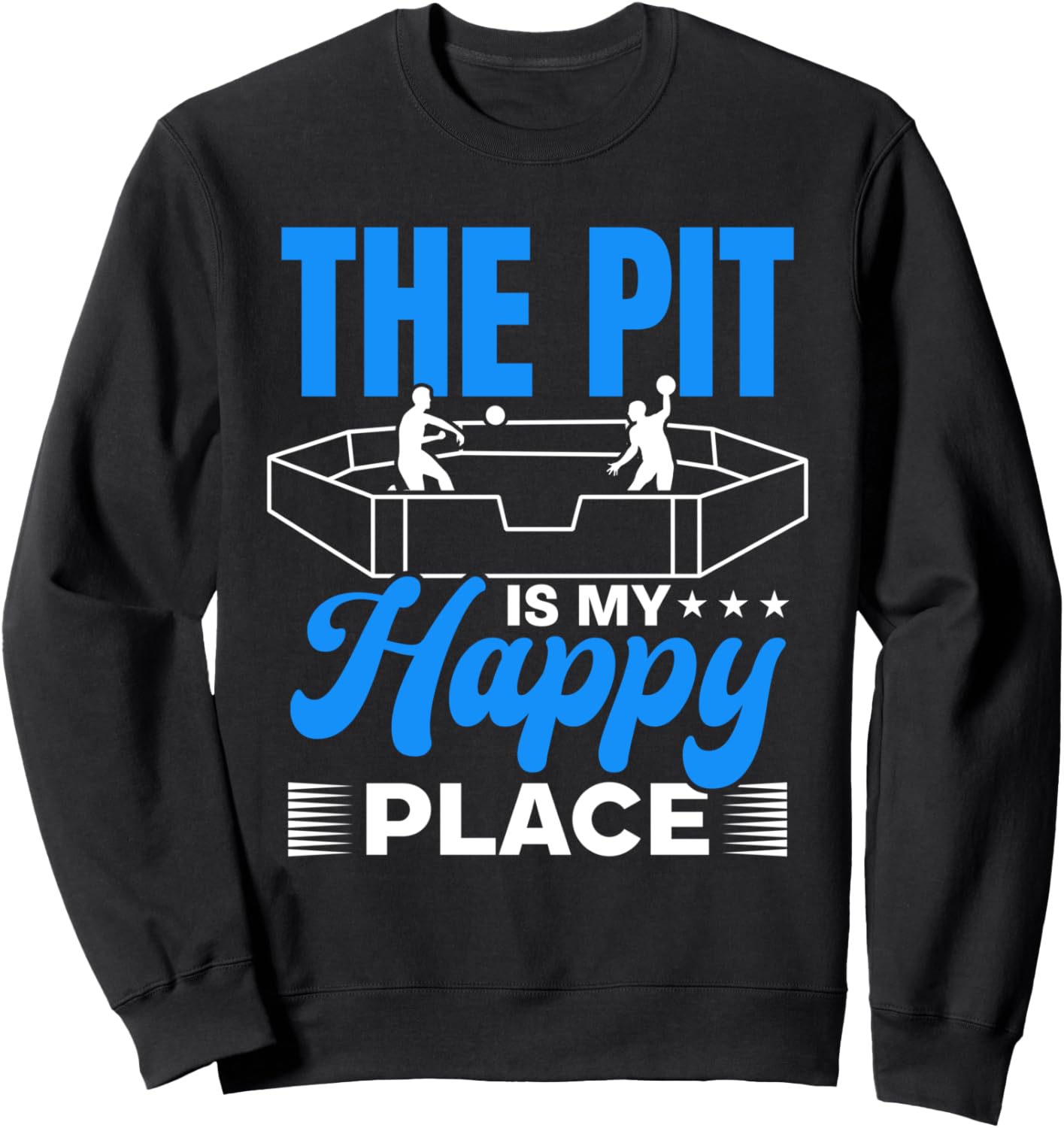 

The Pit Is My Happy Place - Толстовка Gagaball Player Gagaball Gagaball Player Gaga Ball Game, черный