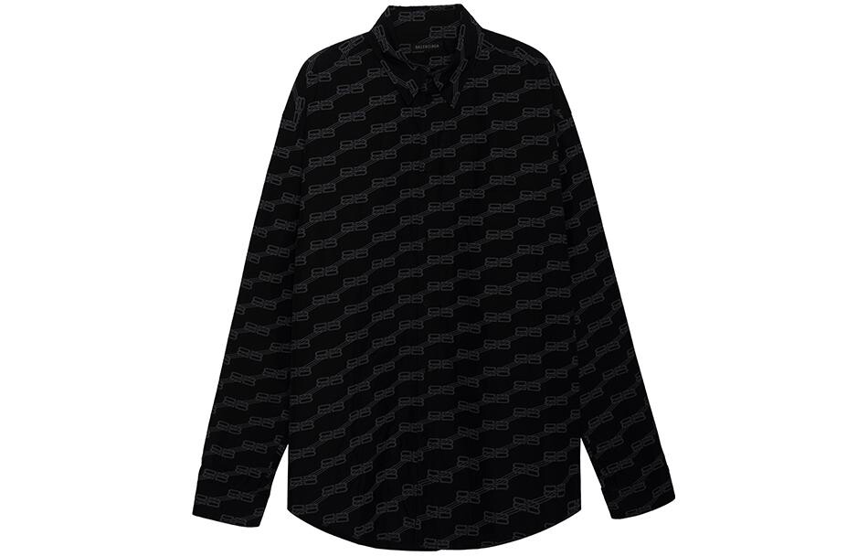 

Рубашка мужская Balenciaga Monogram, черный