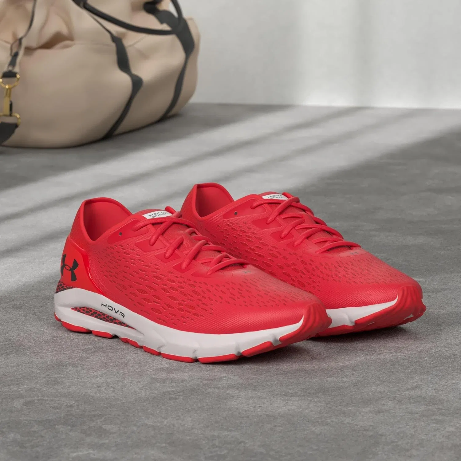 Мужские дышащие кроссовки Under Armour UA HOVR Sonic 3 со встроенным датчиком, обеспечивающие легкий и амортизирующий бег, 2-Beta 601 Halo Grey — фото 2