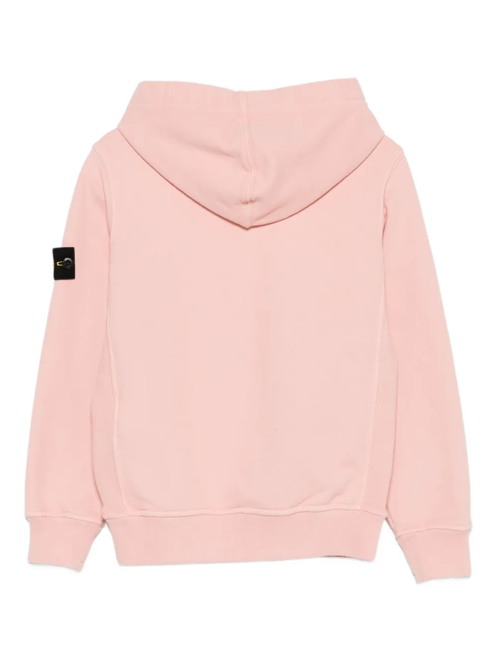 Худи из хлопка с нашивкой-компасом Stone Island Junior, розовый — фото 2