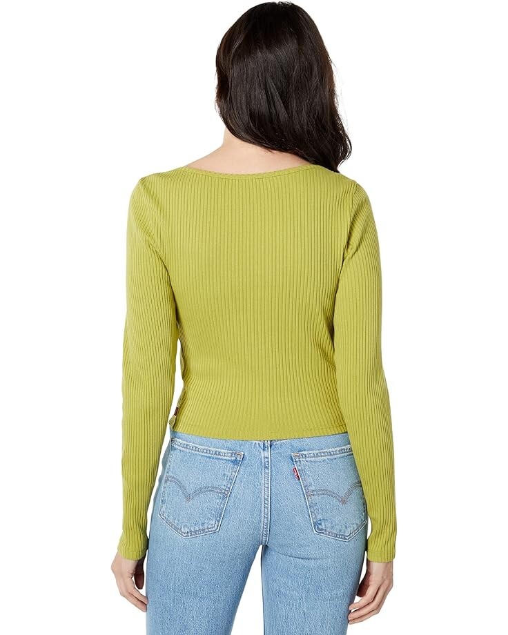 

Свитер Levi's Womens Long Sleeve Britt Snap Front Top, цвет Moss