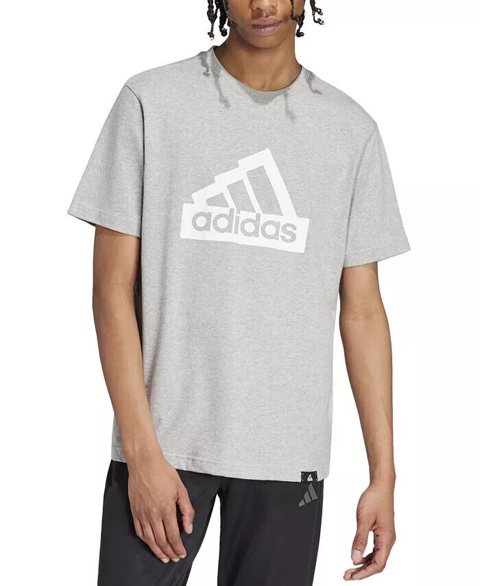 

Футболка мужская Modern Essentials Regular-Fit с графическим логотипом adidas, серый