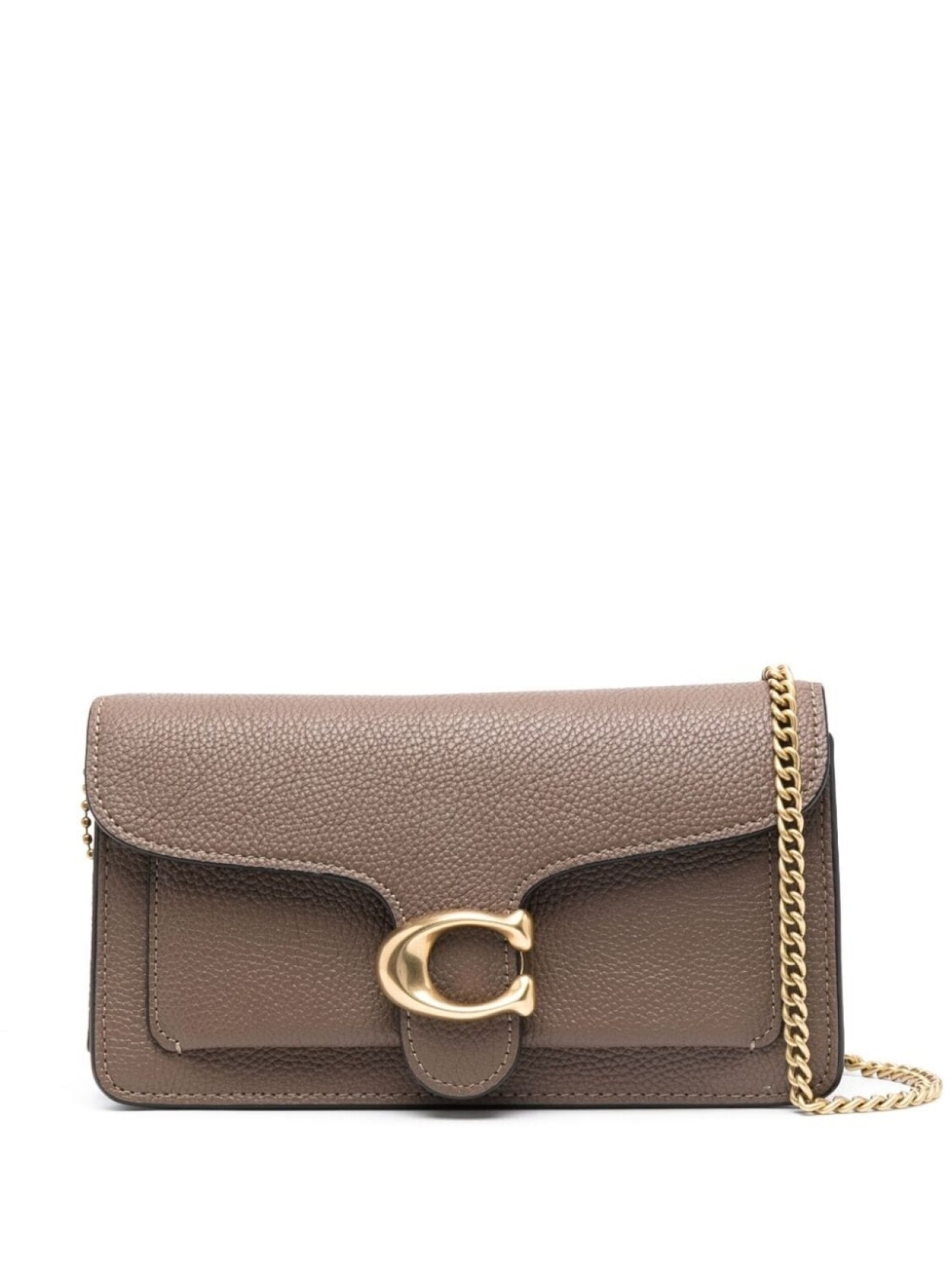 

Coach сумка через плечо с логотипом, коричневый