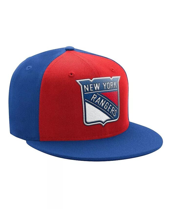 

Мужская двухцветная бейсболка с логотипом New York Rangers красного и синего цвета Starter