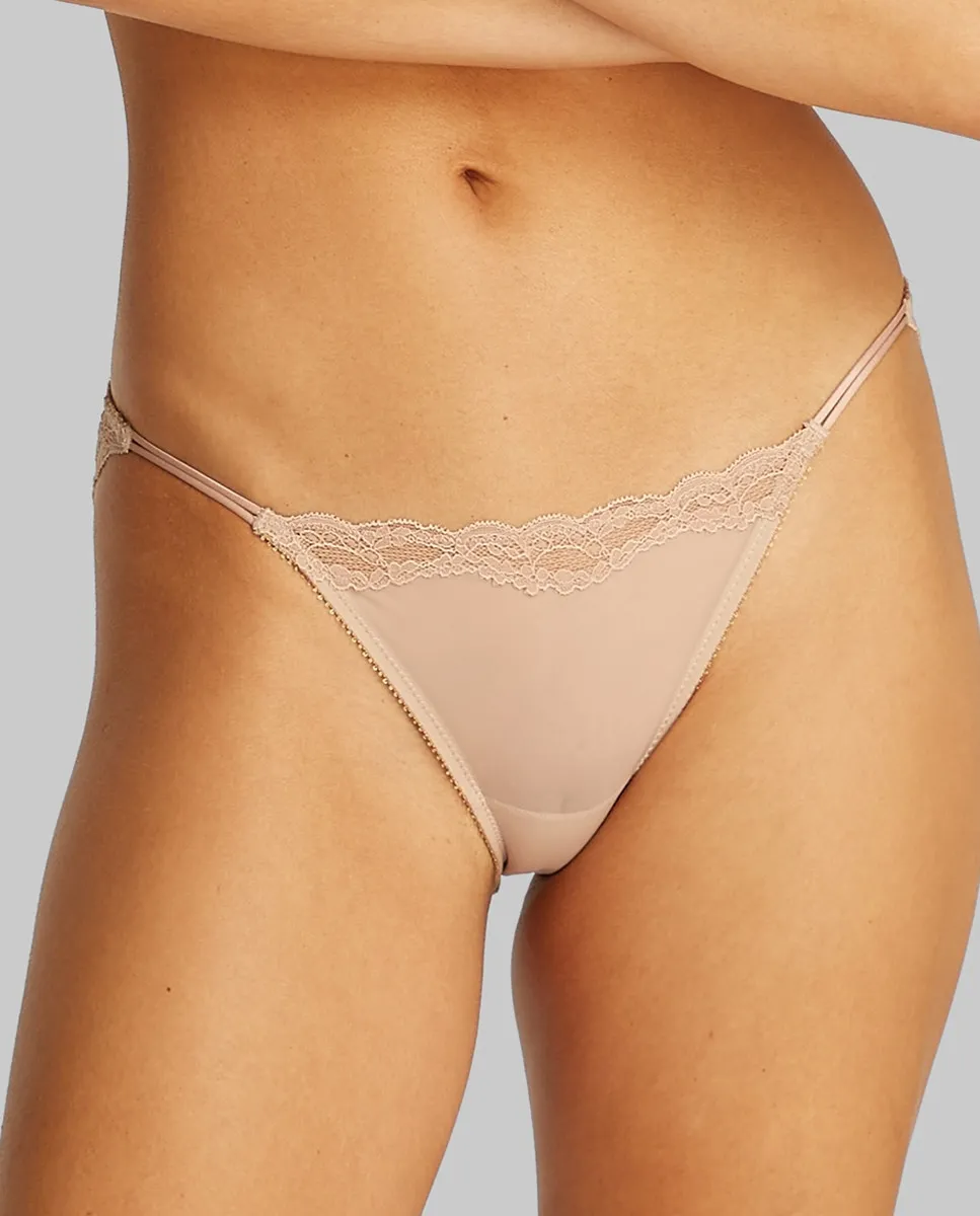 

Трусики-стринги SOFT SHEER LACE Calvin Klein, бежевый