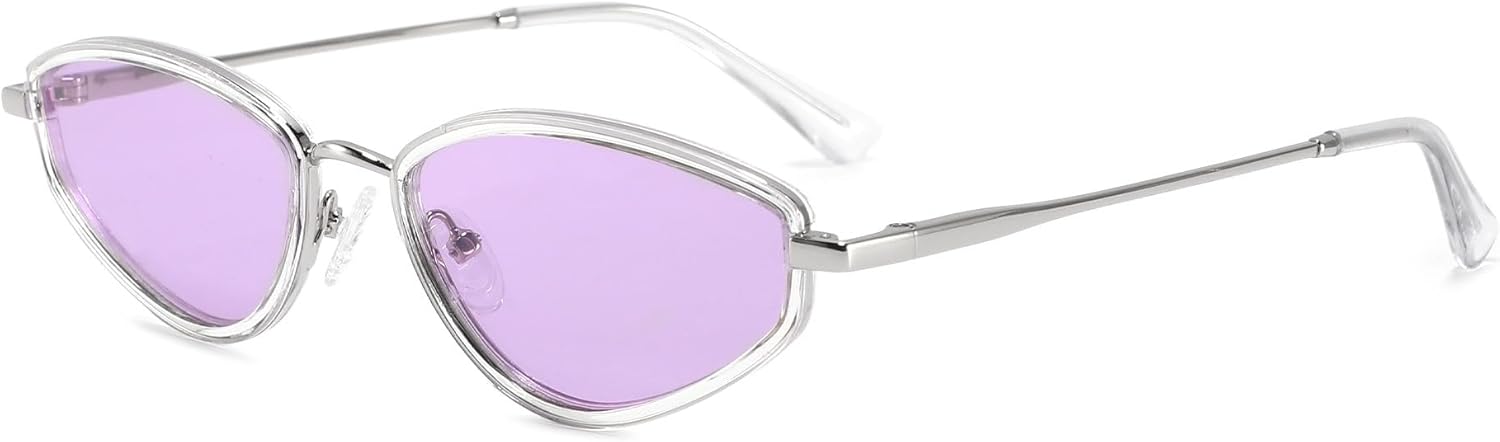 

Ретро-солнцезащитные очки «кошачий глаз» для женщин, поляризованная оправа из металлического ацетата, защита от УФ-излучения UV400, модный многоугольный дизайн, несколько цветов Generic, Col.5