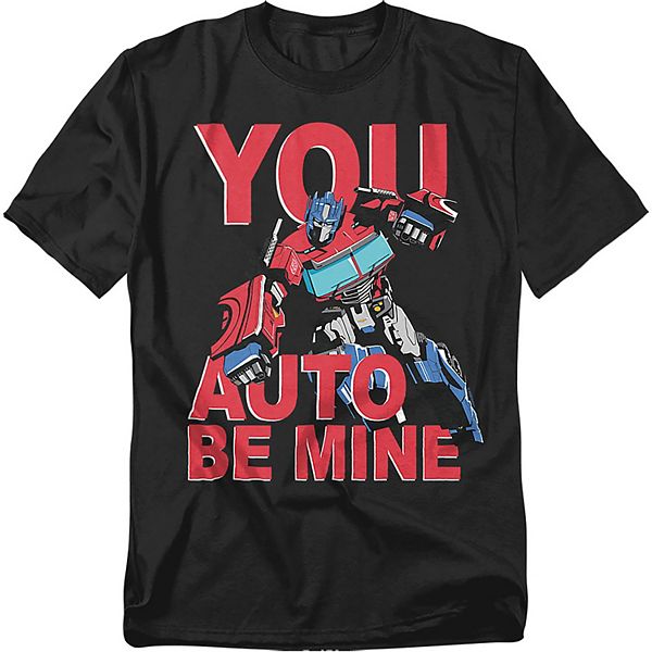 

Футболка с принтом "Big & tall transformers you auto be mine" на День святого Валентина Licensed Character