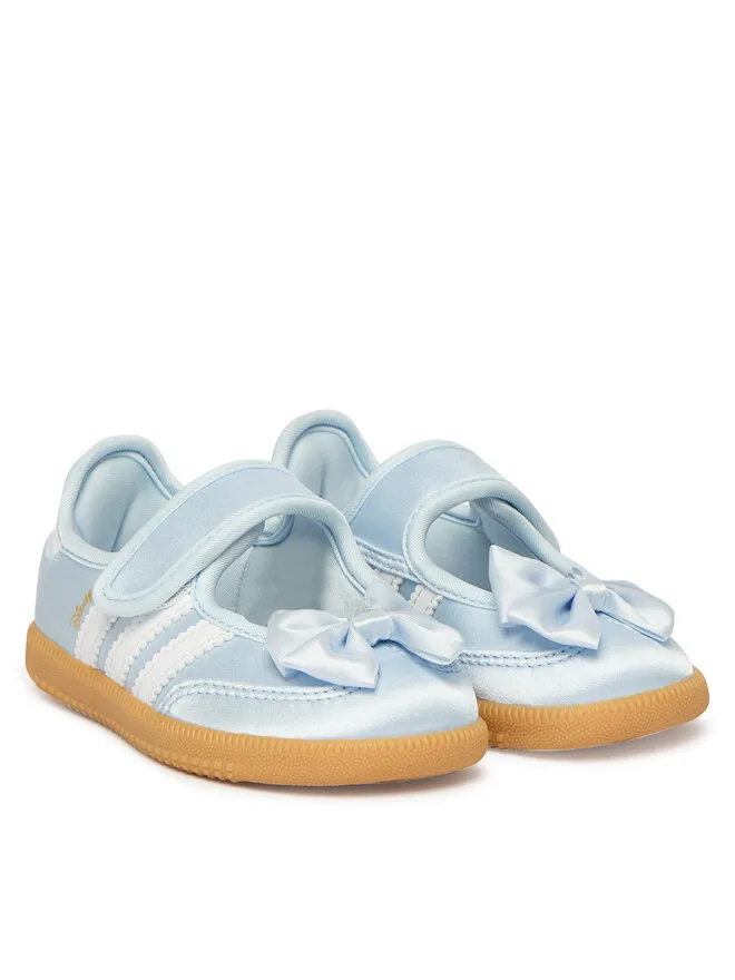 Adidas Балетки «Самба Джейн» от Disney, модель IH1760, небесно-голубого цвета — фото 2