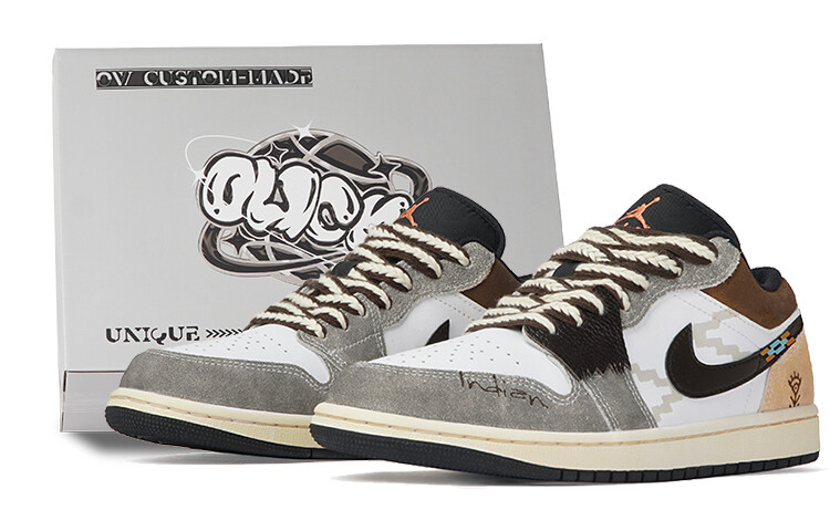 

Мужские баскетбольные кроссовки Jordan Air Jordan 1 Vintage, цвет off-white brown