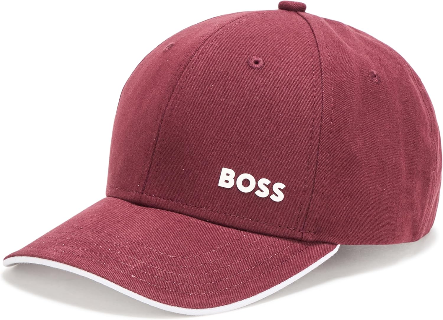 

Кепка мужская BOSS Bold Logo из хлопкового твила, Black Cherry