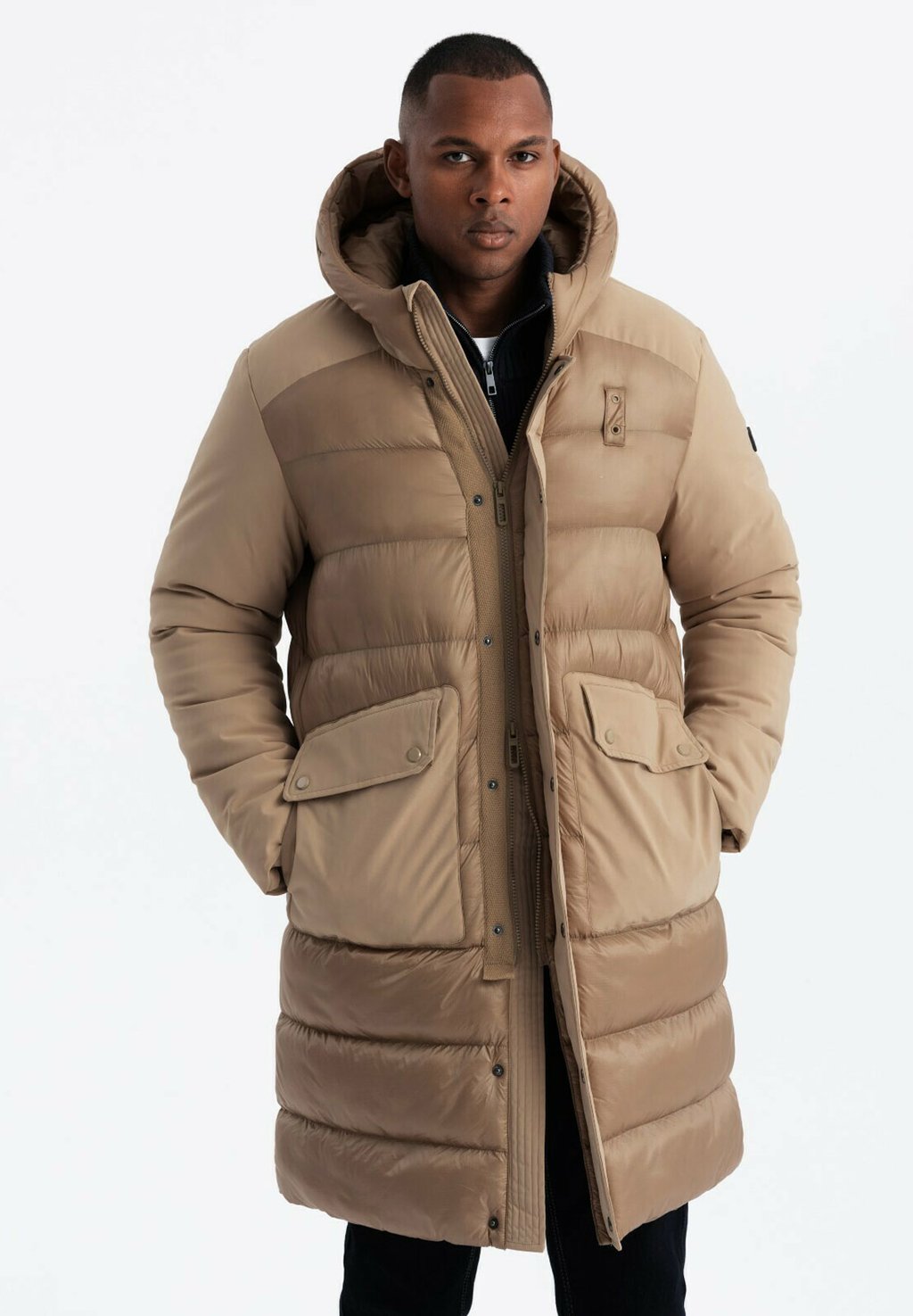 

Зимнее пальто OM JALJ Ombre, бежевый