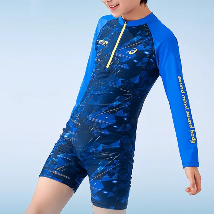 ASICS Детский купальник Sports Performance SS25 2-штучный набор Navy Blue для подростков — фото 3
