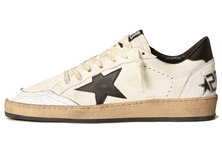 Женские кеды Golden Goose низкие, черно-белый