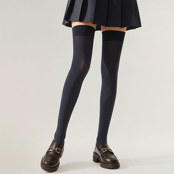 

Женские непрозрачные чулки до бедра Anna-Kaci, Black