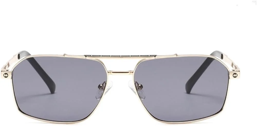 

Ретро мужские солнцезащитные очки женские с металлической оправой и градиентным переходом цвета, модные очки с защитой от УФ-излучения UV400 TYUVIVO, C3