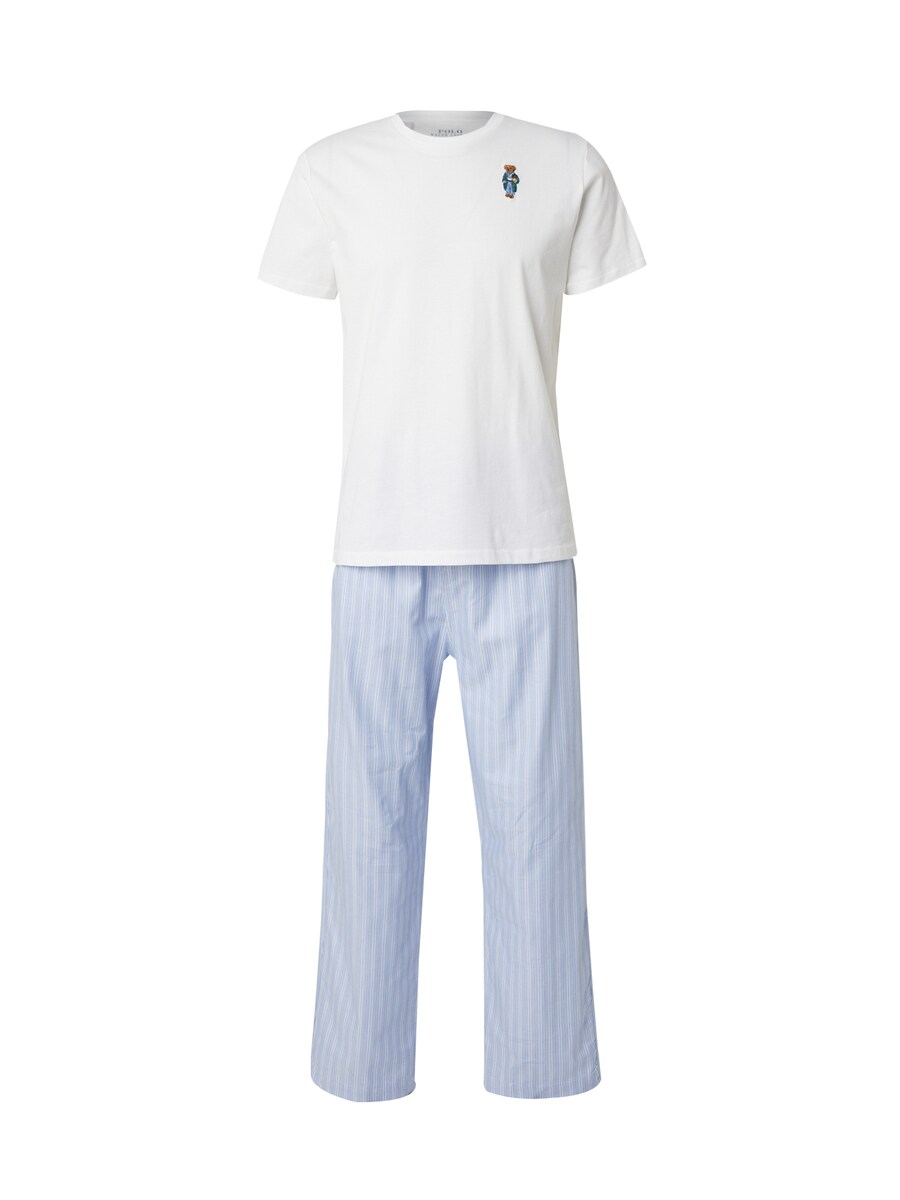 

Длинная пижама Polo Ralph Lauren, цвет Light blue/White