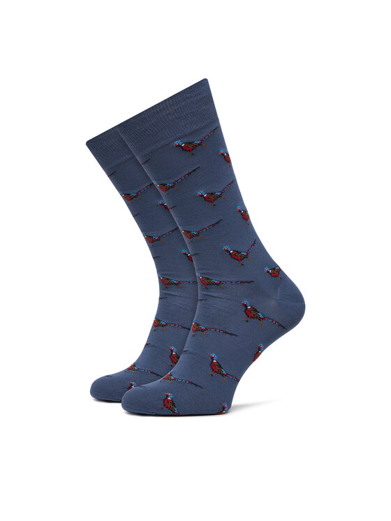 

Высокие мужские носки Mavin Pheasant MSO0068BU74 Barbour, синий