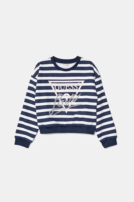 

Детская хлопковая толстовка Guess, синий