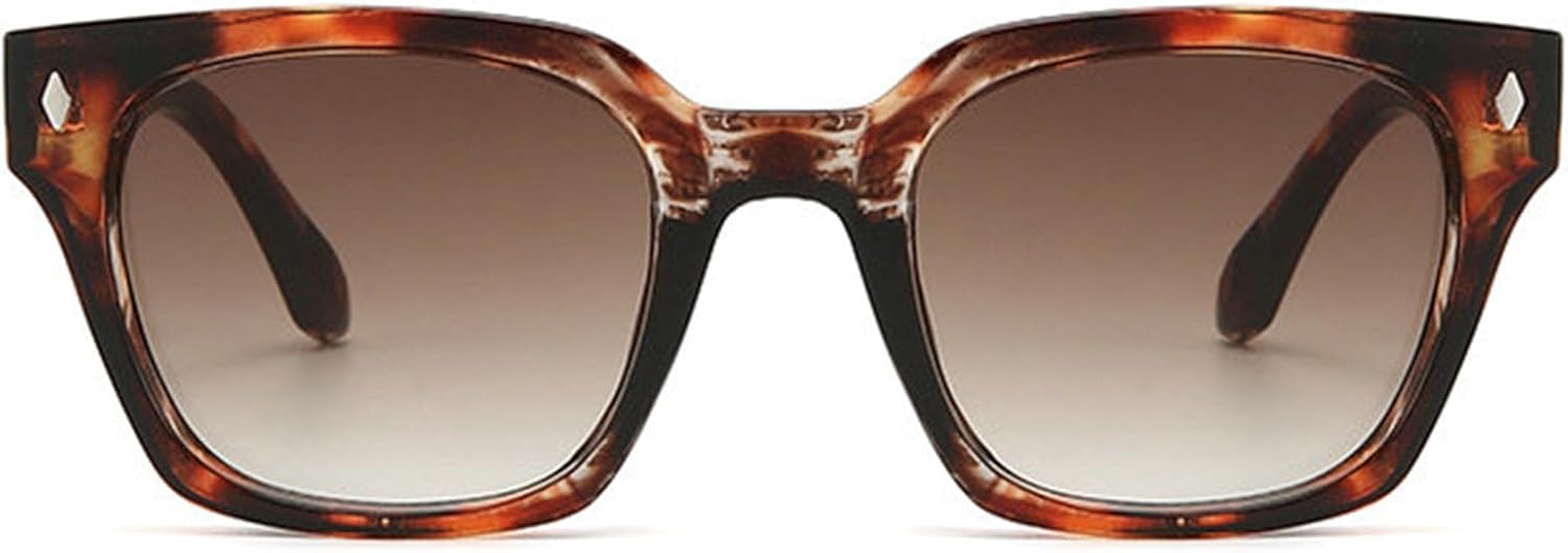 

Женские солнцезащитные очки Helena Fashion Square в винтажном стиле с толстой оправой, конфетного цвета, с прозрачным градиентом, мужские солнцезащитные очки с заклепками, C6