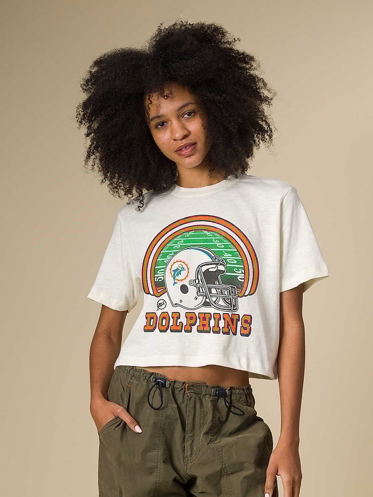 

Футболка с изображением игры «Майами Долфинс» Junk Food Clothing, vintage white - dolphins, Белый, Футболка с изображением игры «Майами Долфинс» Junk Food Clothing, vintage white - dolphins