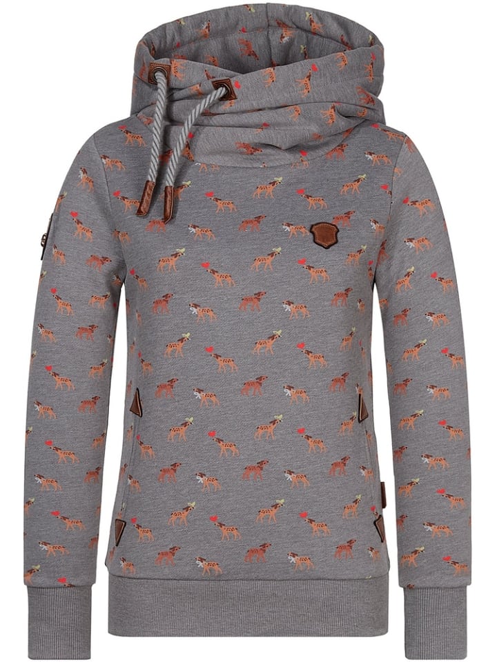 

Толстовка с капюшоном naketano, серый